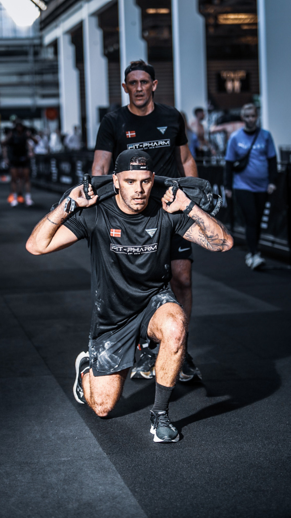 100M SANDBAG LUNGES